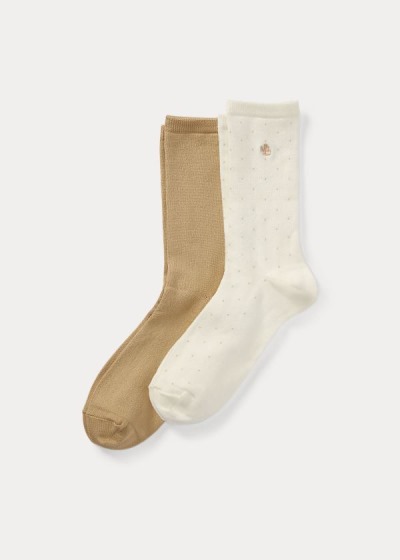 Women's Ralph Lauren Stretch Trouser 2-Pack Socks | 098236TUW